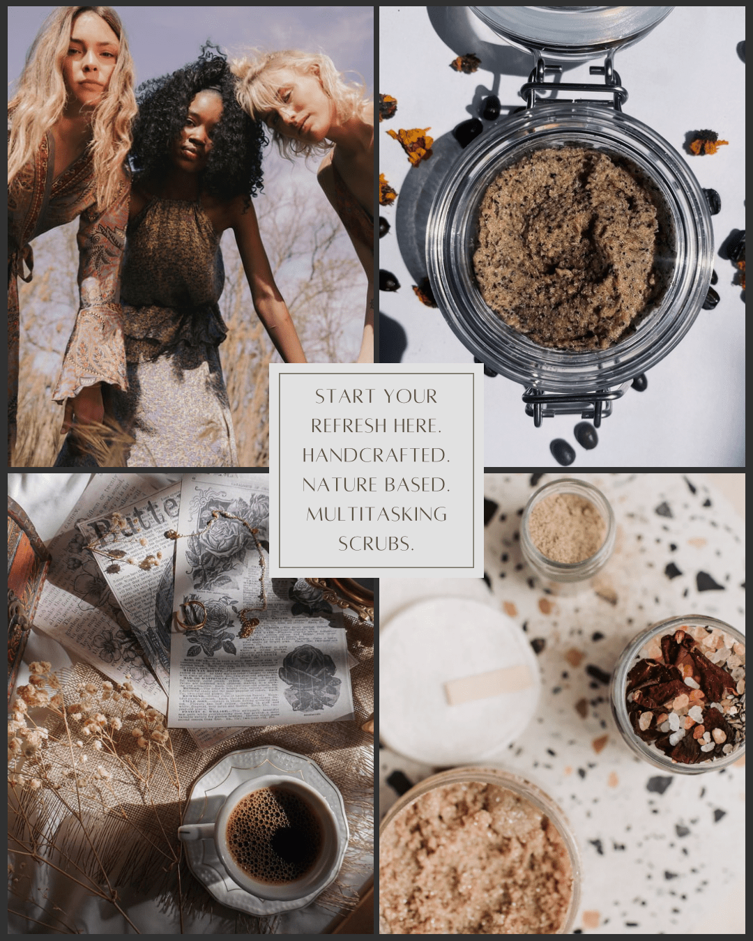 Sugar with Local Fair Trade Coffee Scrub <Tighten> - Red Oak Body Products