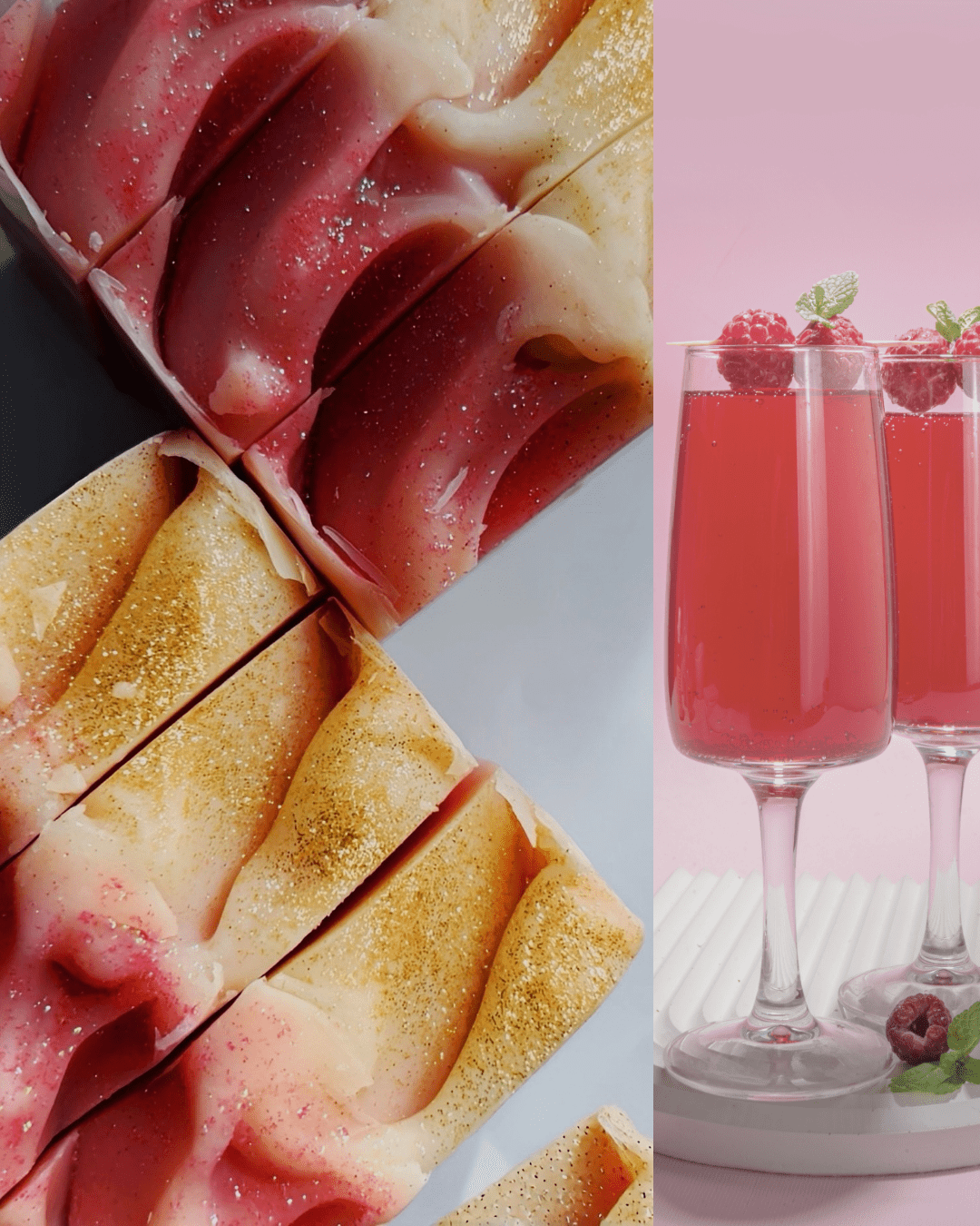 Berry Mimosa | Berries and Cream Soap Bar - Red Oak Body Products