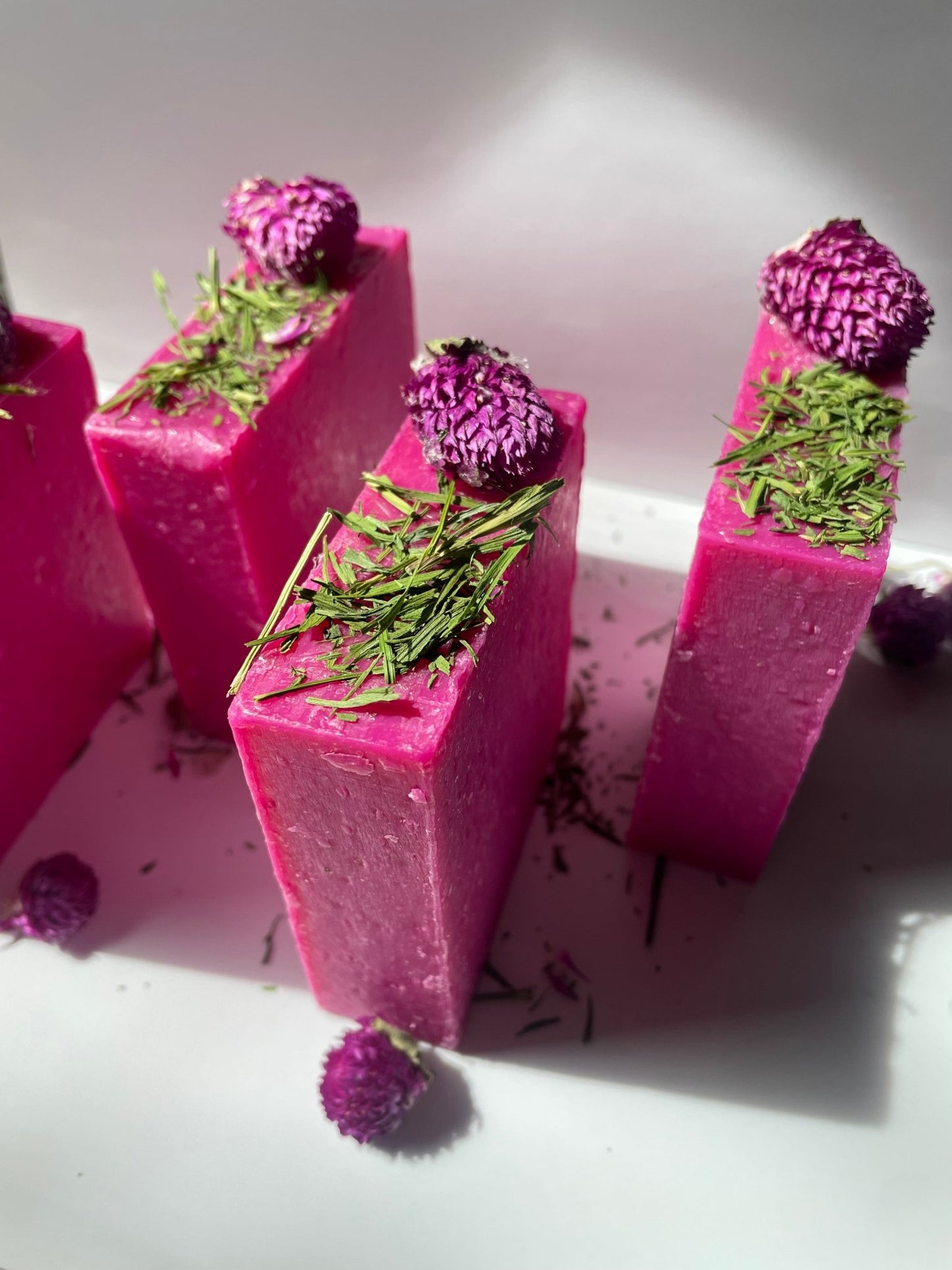The Summer Jam Bar – Raspberry Soap with Shea Butter - Red Oak Body Products