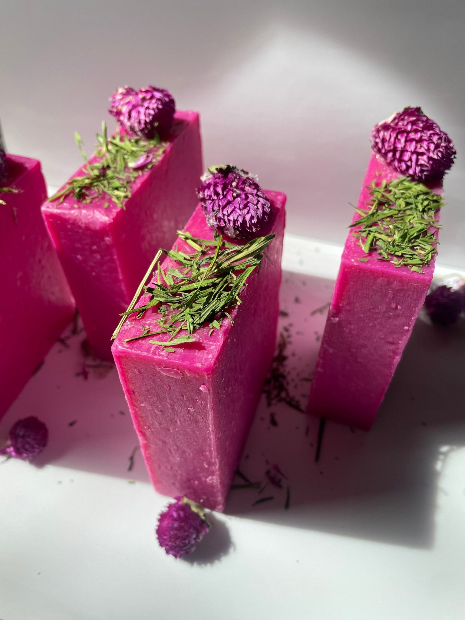 The Summer Jam Bar – Raspberry Soap with Shea Butter - Red Oak Body Products