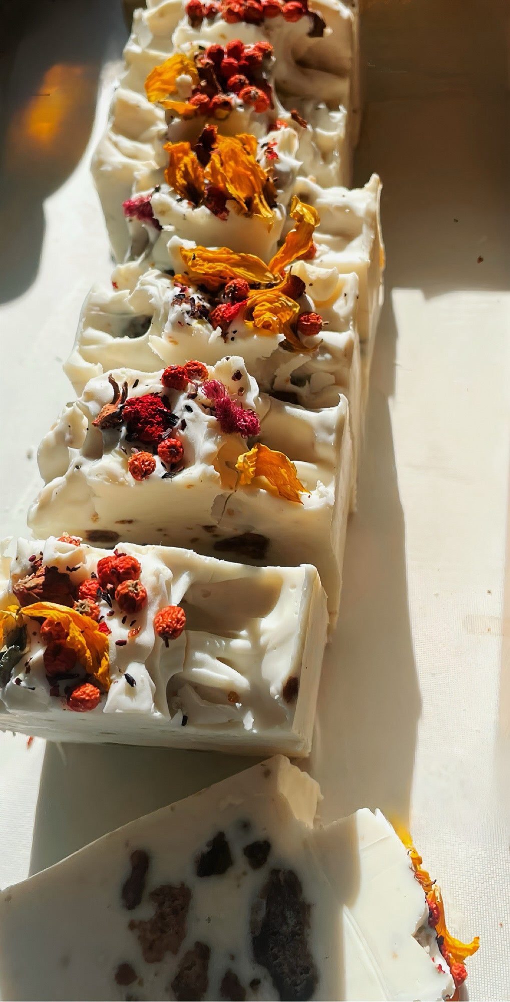 The Bare & Beautiful Bar: Cold Processed Double Butter Bar with Ghanian Black Soap. - Red Oak Body Products