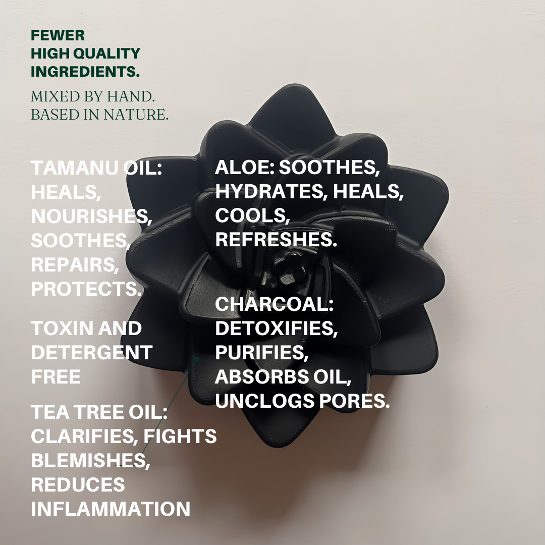 Aloe Bar With Charcoal + Oils Of Tea Tree & Tamanu